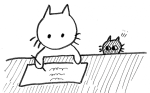 writing-cat